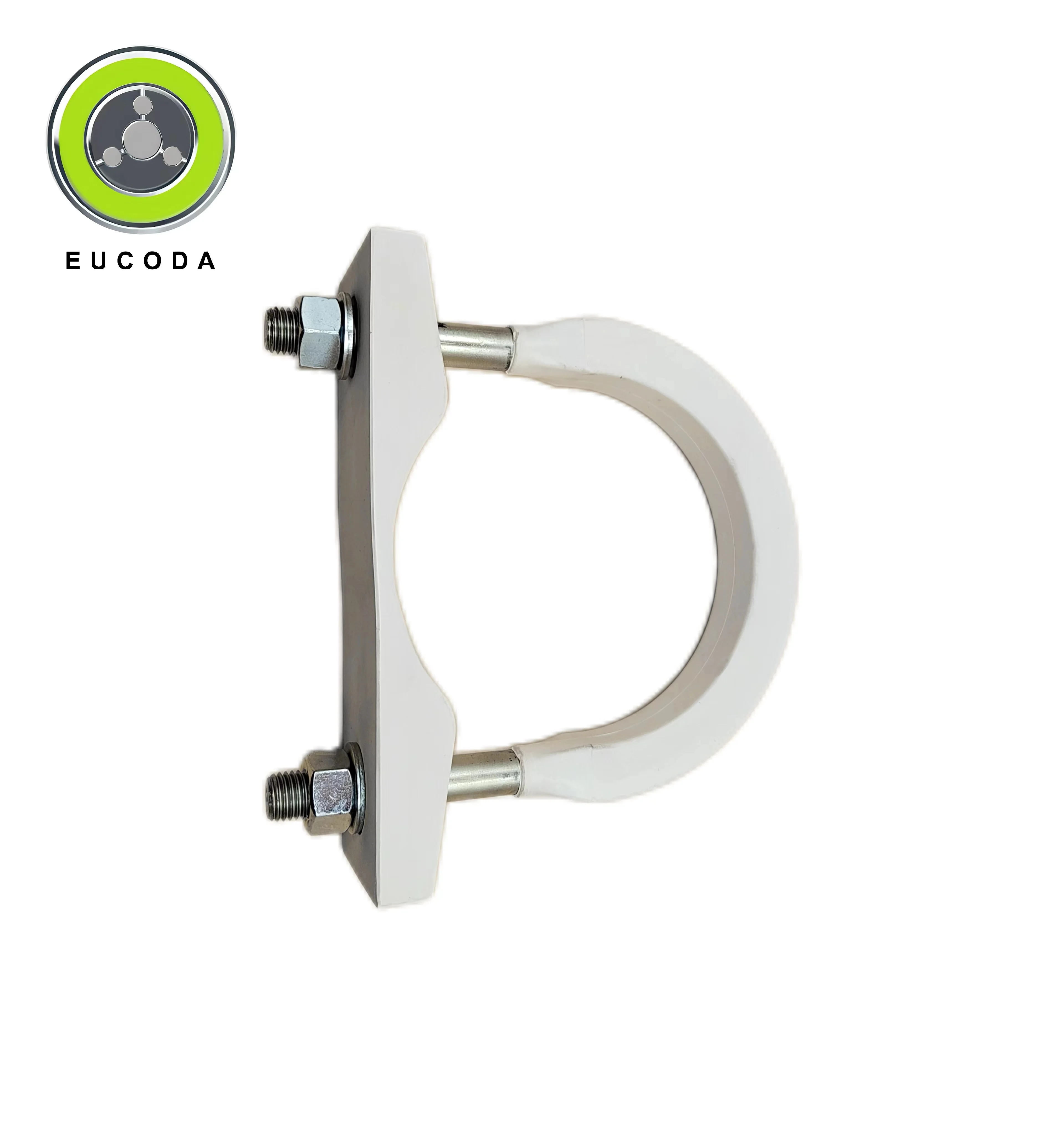 Two Holes 304 Stainless Steel U-shaped Clip Baffle Plate Clip Pipe Band Clamp For U bolt with shim Come with washer and nut