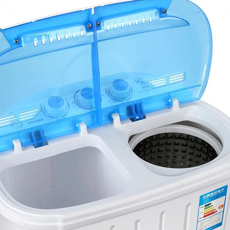 High Performance OEM Motor Plastic CE EMC Color Automatic Material Electric Twin Tub Clothes Portable Washing Machine