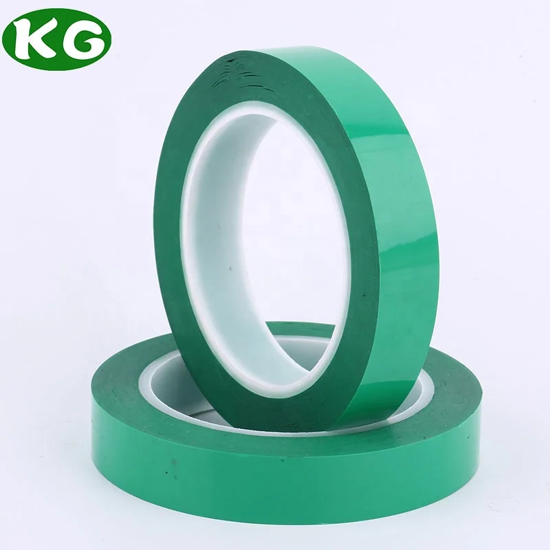 High Temperature Green Polyester Film Pet Heat Tape For Sublimation 3d Printing Powder Coating Pcb Masking