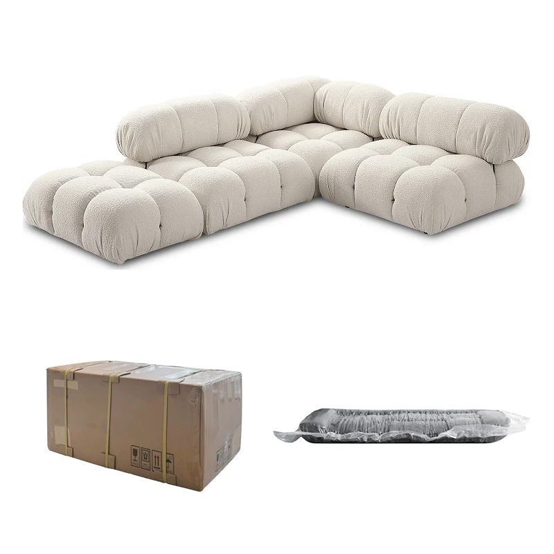 Italian modern couches and sectional sofa modular s living room furniture compressed set