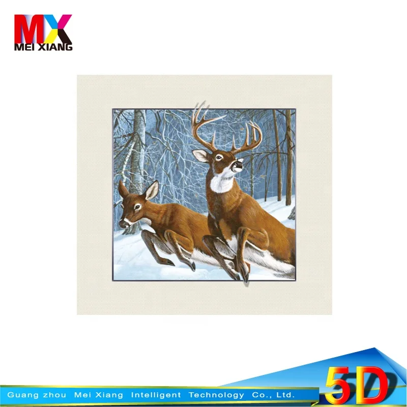 
Super quality lenticular printing 5D picture with animal picture for size 40*40cm 