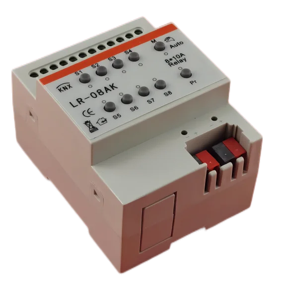 KNX Переключатель привода LR08AK (8 каналов * 10A KNX переключатель actudato)