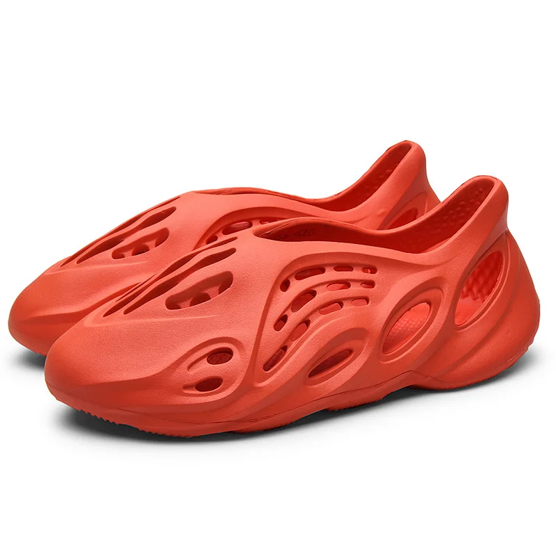 Мужские Yeezy босоножки; Модель 2021 года; Фирменные летние однотонные сандалии с логотипом на заказ; Пляжные унисекс для мужчин; Foam