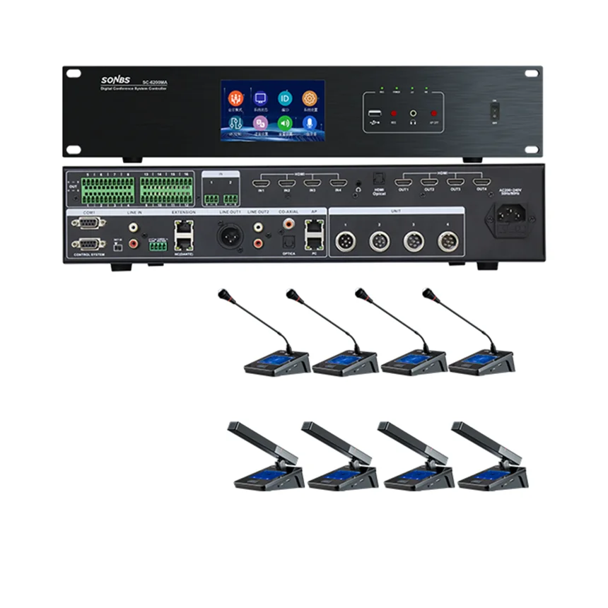 high end professional congress wired network discussion gooseneck table 4 conference microphone with mute