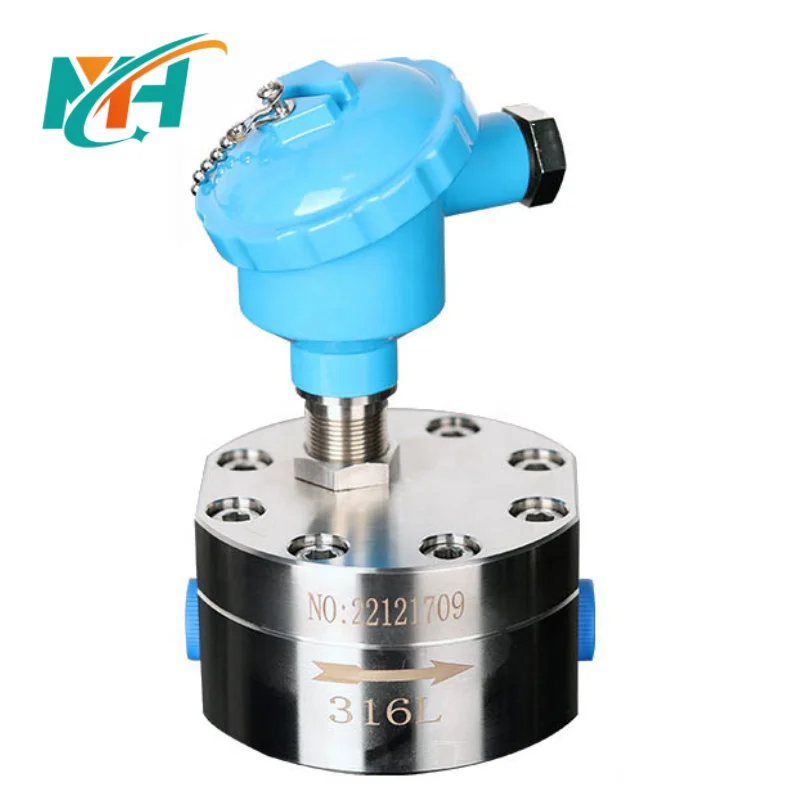30ml/h Low Flow Meter for Hydraulic Oil Flowmeter Micro Oval Gear Flow Meters