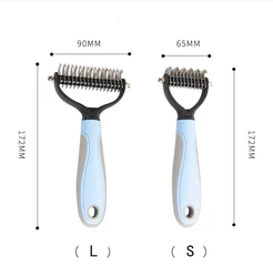 Pet Cleaning bathing comb stainless steel pet brush for Knotted Hair and