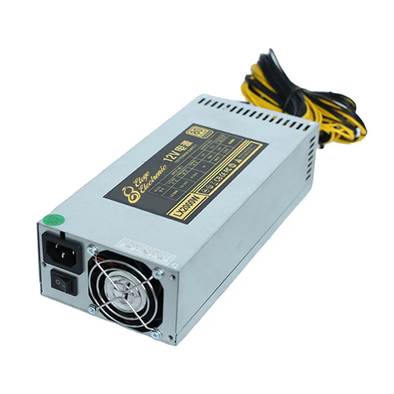 Новый оригинальный блок питания 2000 Вт, высокомощный импульсный источник питания 180-240 в адаптер 12 В S9 L3 + T9 + Платиновый блок питания Apw3 ++ Apw7