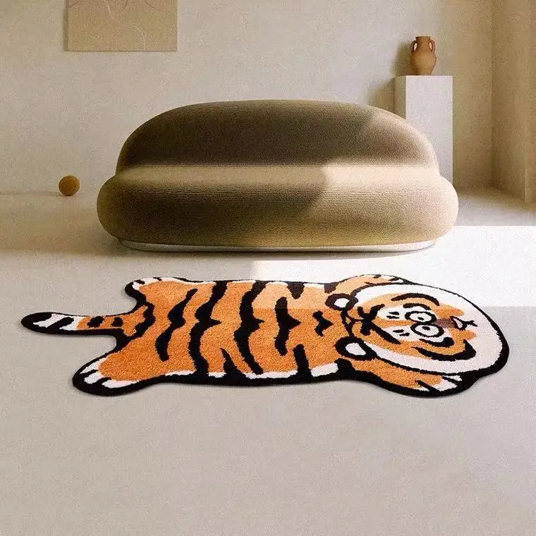 doormat rug circle kids shaggy carpet tiger and anime area rugs living room rugs large anime products