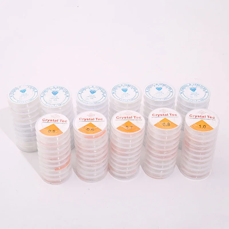 high quality elastic Crystal thread,jewelry findings, accessories ,necklace ,bracelet cord,wholesale 0.4/0.5/0.6/0.7/0.8/1.0 mm