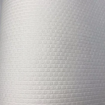 spunlace nonwoven fabric hexagonal beehive embossed pattern heavy duty industry viscose cellulose PP polypropylene