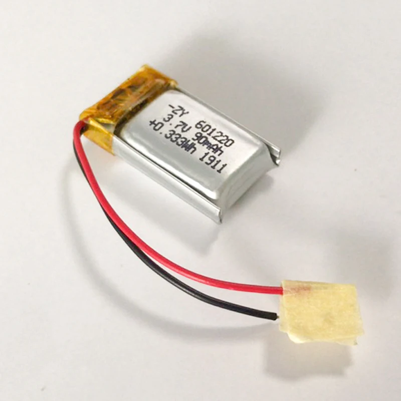 
KC Certificate Small Rechargeable 601220 3.7V 90mAh 0.333Wh Lipo LI-polymer Battery With KC PCM 