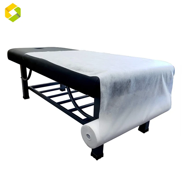 Manufacturer 180x 80cm 50pcs/ Roll Non Woven Bed Sheets Disposable Bed Sheets Nonwoven Bed Sheets