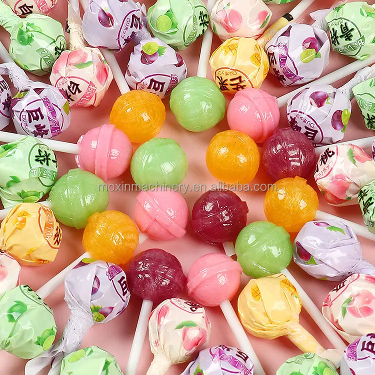 Moxin 3D lollipop Chocolate Sweet Make Cute Fruit Coconut Jelly Candy Mould Form Gummy Machine For Produce Candy