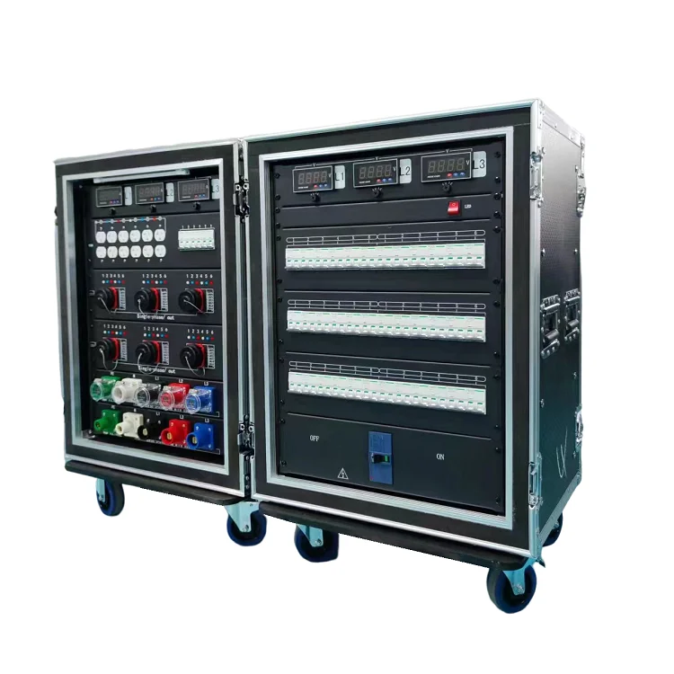 3 phase power distribution equipment 19 pole socapex power distro box