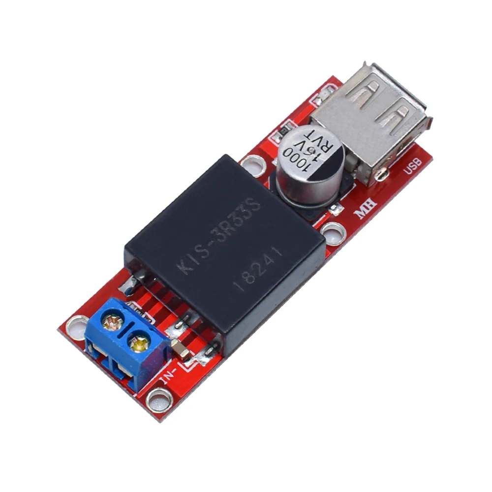 5V USB Converter Output DC 7V-24V To 5V 3A Step-Down Buck KIS3R33S Module KIS-3R33S