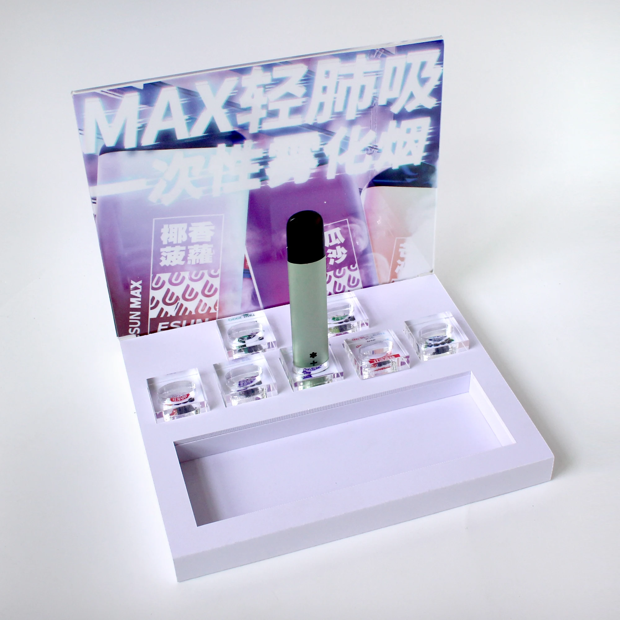 pvc plastic E cigarette Display Stand rack