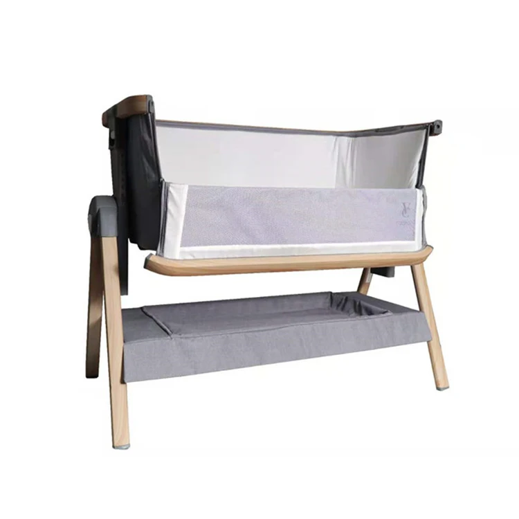 
Factory Sale Good Quality Custom Made Modern Luxury Bedside Baby Crib Cobabies Portable Baby Cot 