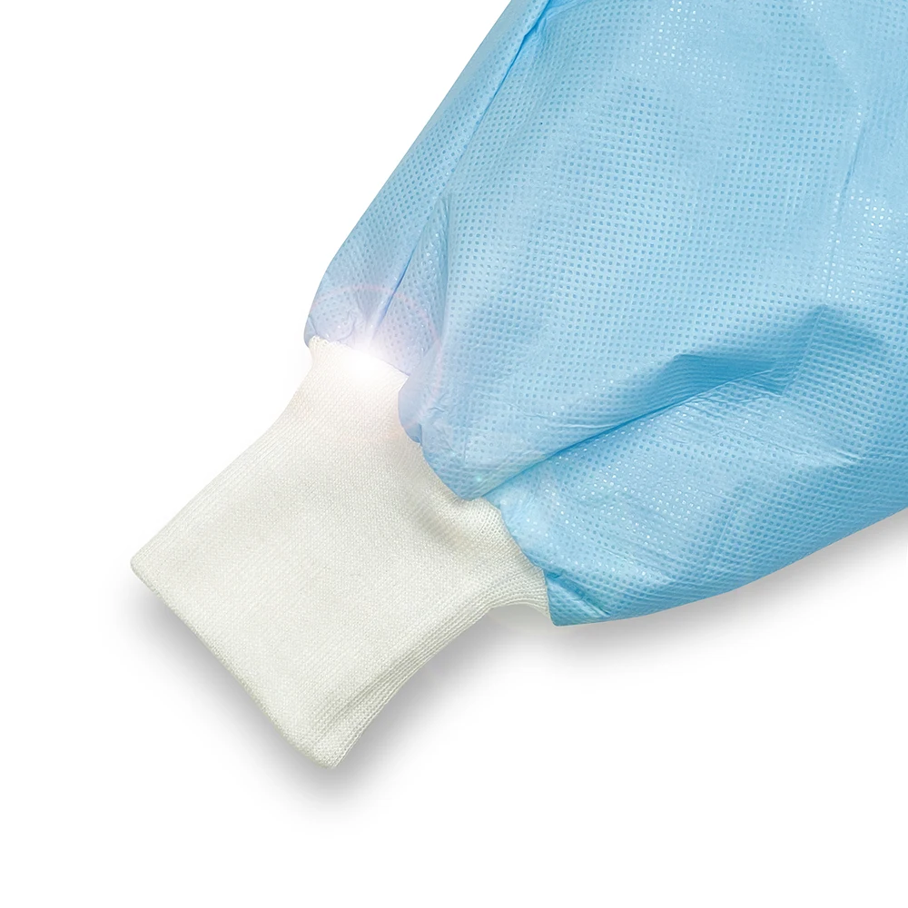 Hot Sale Factory Wholesale Non Woven Water Proof Disposable Aami Standard Level 1 Gown For Adult