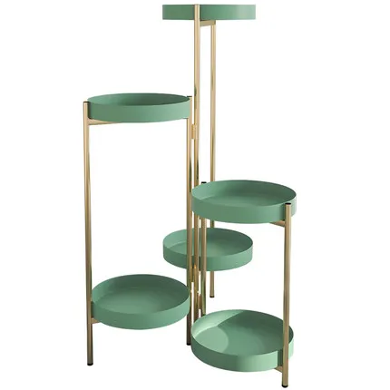Light luxury metal plant stand foldable plant stand suitable for indoor and outdoor potted plant display stands