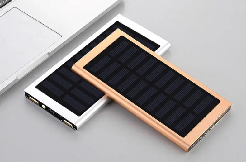 Corporate giveaways solar usb power bank super slim solar power bank
