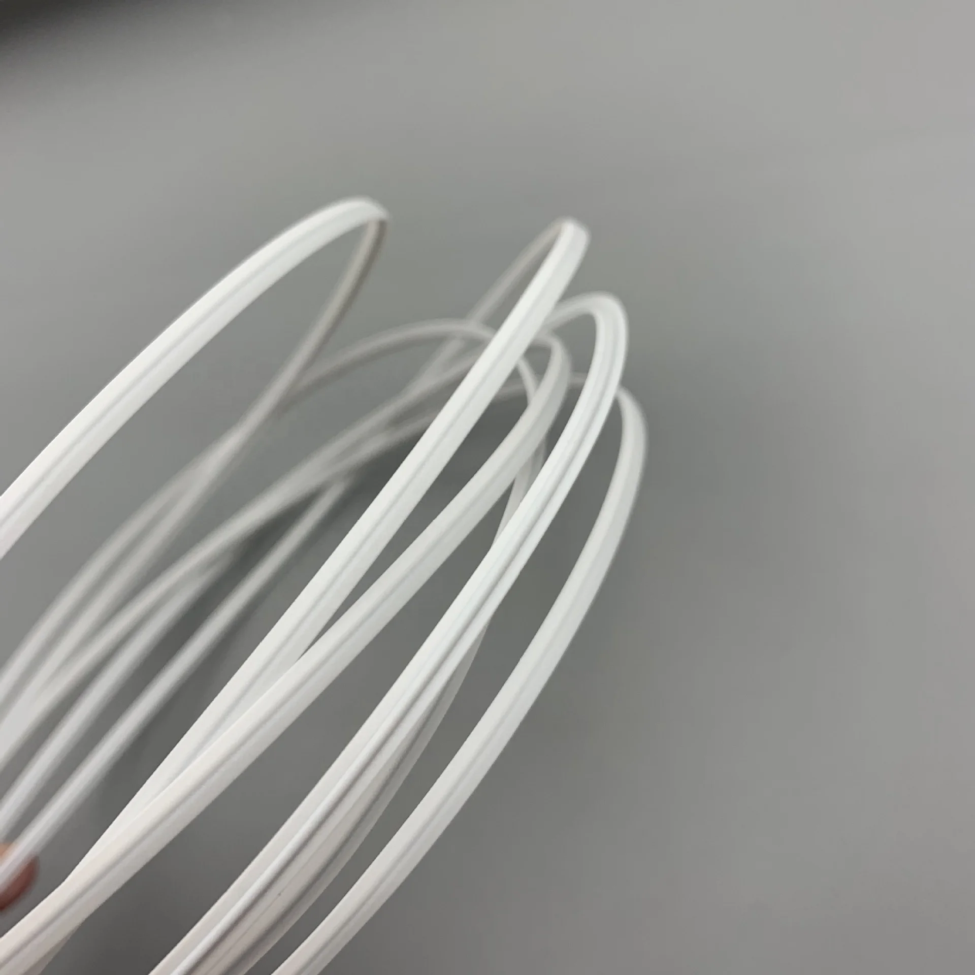 
PVC 3MM White Shaped Bar Single Core Nose for 3ply Non Woven maskings 