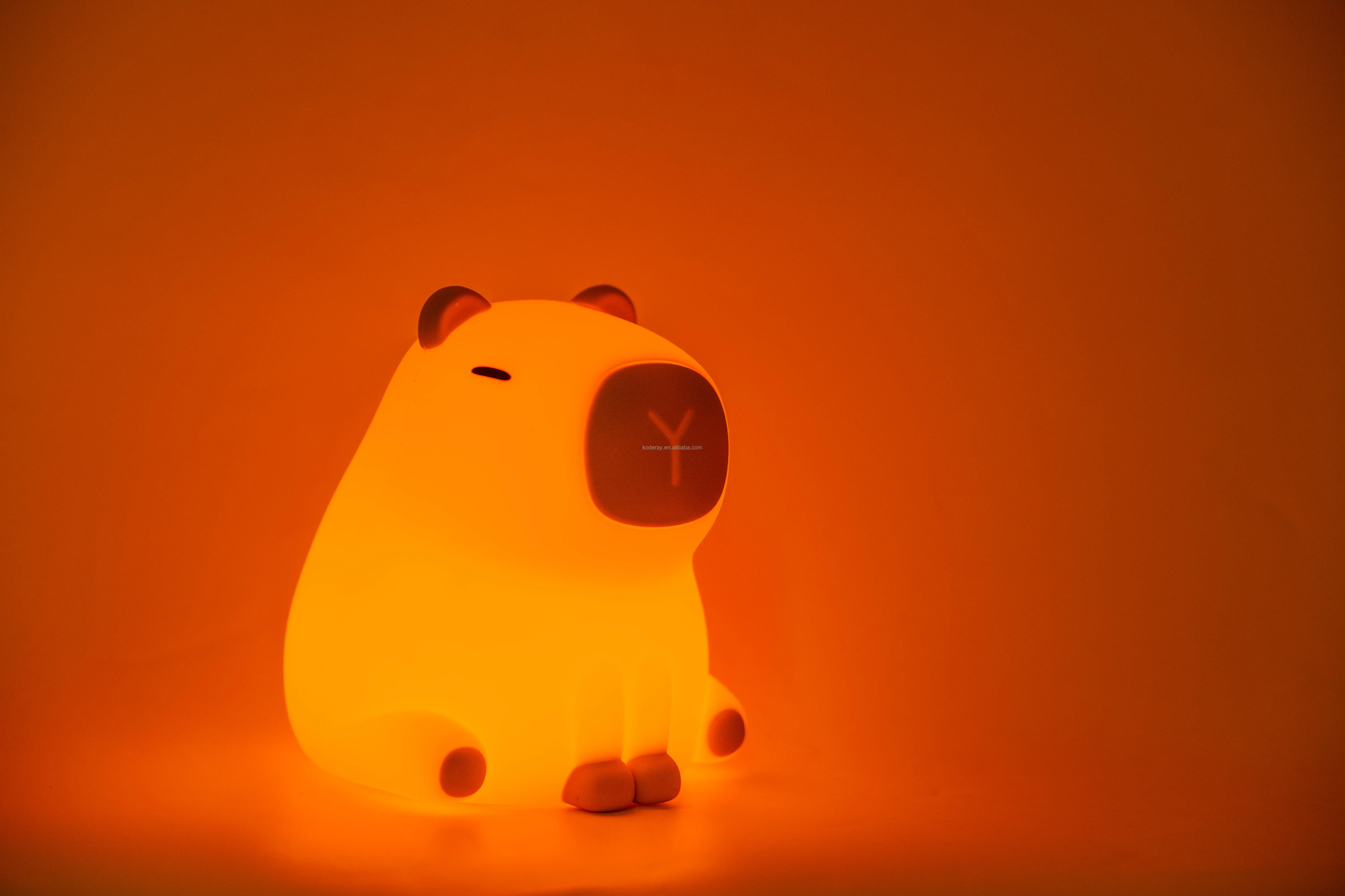 2025 new products ideas LED birthday gift silicone animal lamp capybara funny night light cute night light for kids home bedroom