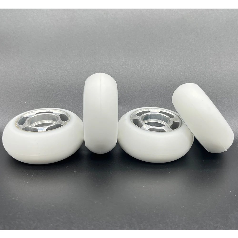 Aluminum alloy metal hub core high rebound PU casting skate wheel 60mm for stunt scooter with 608 bearings top end caster wheel