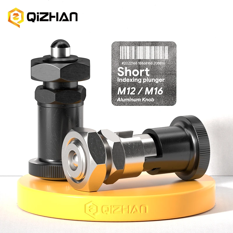 Professional Manufacturer Carbon Steel  M12 M16 Retractable Spring Loaded Indexing Plungers Pin Spring Loaded Plunger