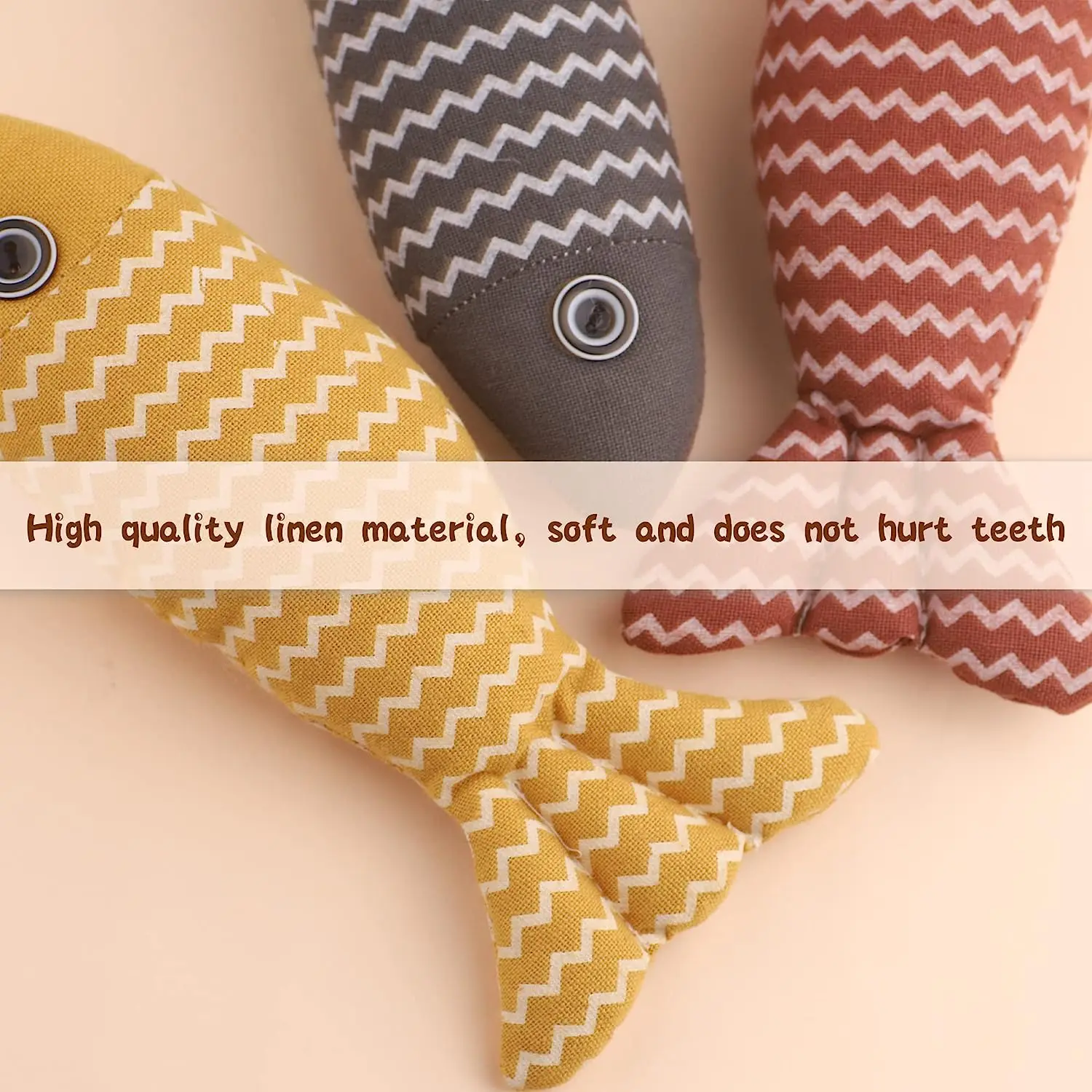 New Arrival Fish Grinding Teeth Bite Resistant Toy Pet Throw Pillow Play Fun Cat High Interactive Toy Catnip Toy