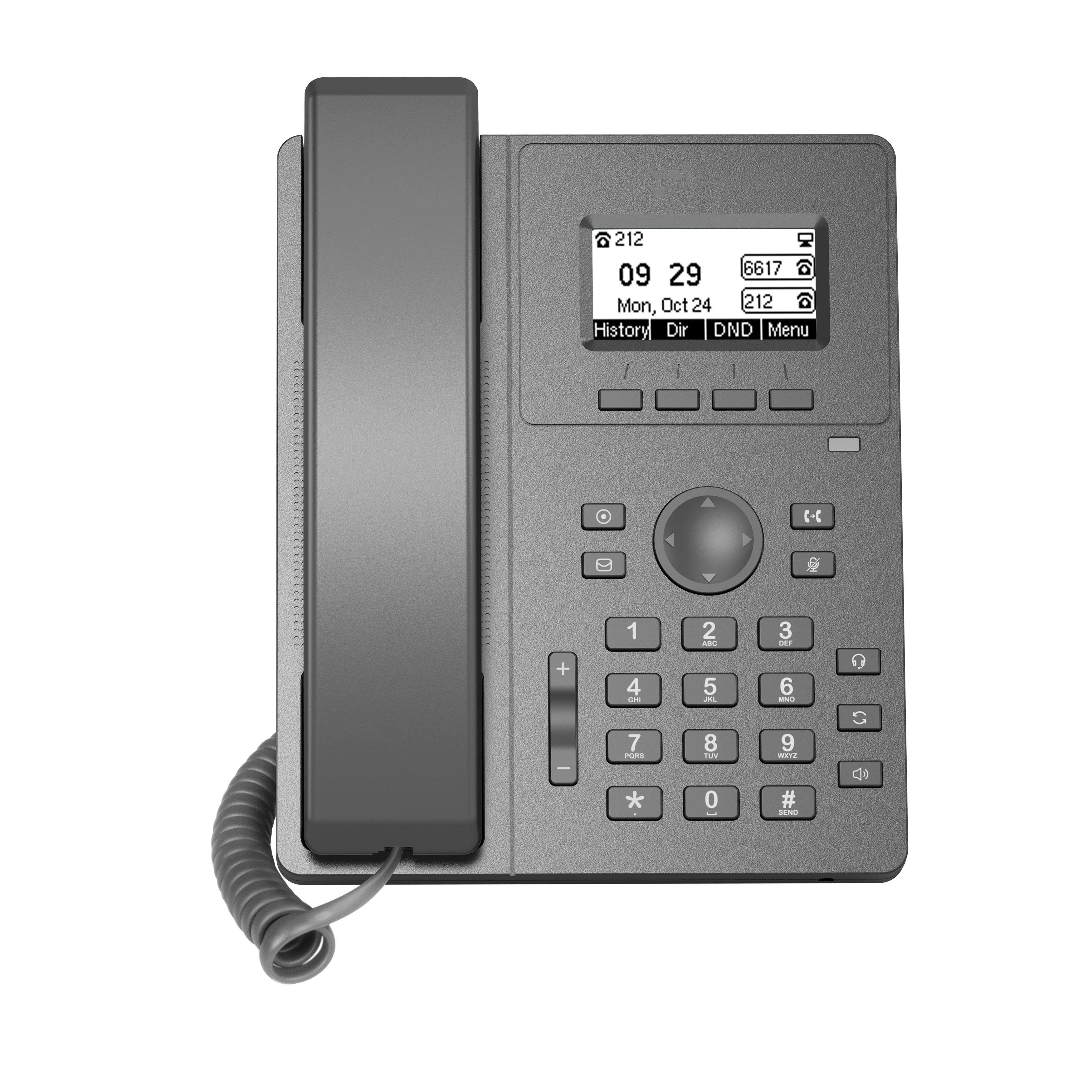IP-телефон VoIP, IP-телефон, SIP-экран для предприятий, 2 линии, поддержка POE, настольные товары VoIP