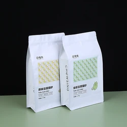 2023 hot sale zipper packing bag eight side seal food packaging bag stand seal food packaging bag