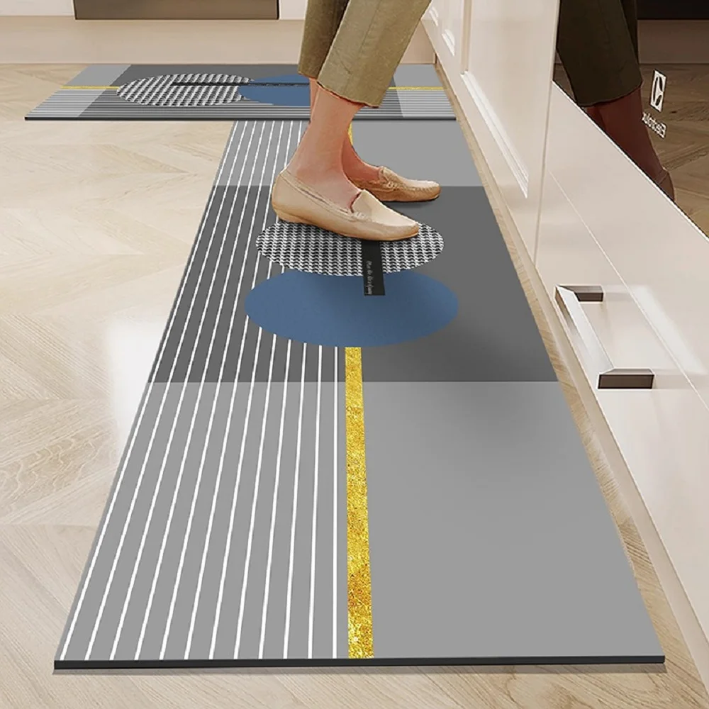 4MM Customized printed Anti Fatigue PVC foam kitchen_floor_mats Non-slip Waterproof Kitchen Floor rugs comfortable online