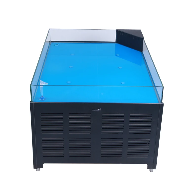 Factory Wholesale Commercial Systems Single Layer Chiller Aquarium Live Seafood Water Shell Lobster Tank
