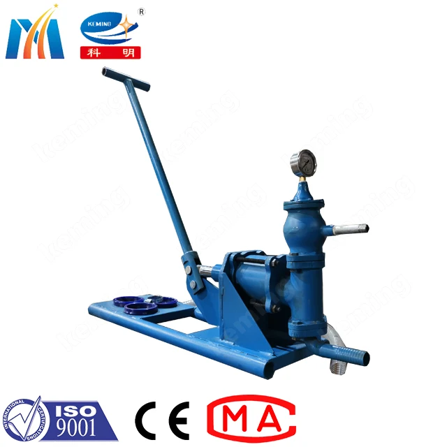 China factory 1 MPa Manual Grout Cement Pump two pipes grout pump for wall grout