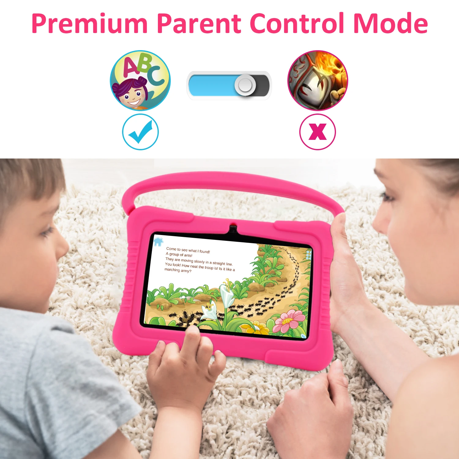 High Quality Advanced 7 Pouces Tablette Pour Enfants Android 10 Tablet Pc with Double Cameras