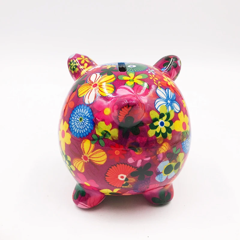 
Custom Made Ceramic Pig Money Coin Piggy Bank 