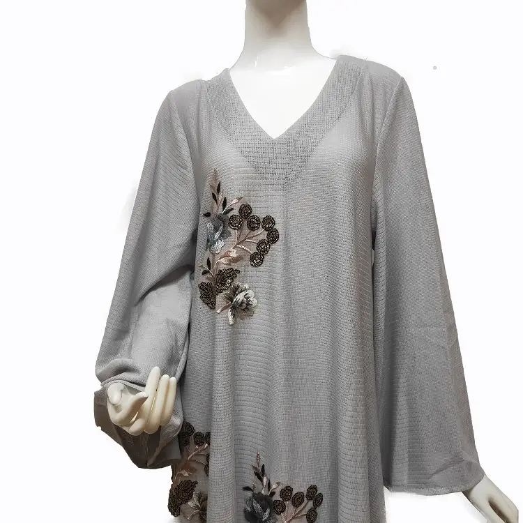  Dubai New Design Women Robe Islamic Maxi Long Hot Selling Abaya Dresses For Muslim Girls