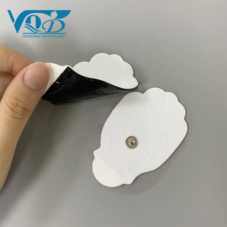 TENS/EMS Unit Plam Snap Electrode Pads Large Premium Replacement Tens Electrodes Reusable up to 25 Times per Electrode Med Tens