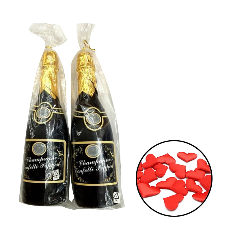 Newest Party Confetti Shooter Champagne Bottle Confetti Popper for Birthday Graduation Wedding Christmas New Year Eve