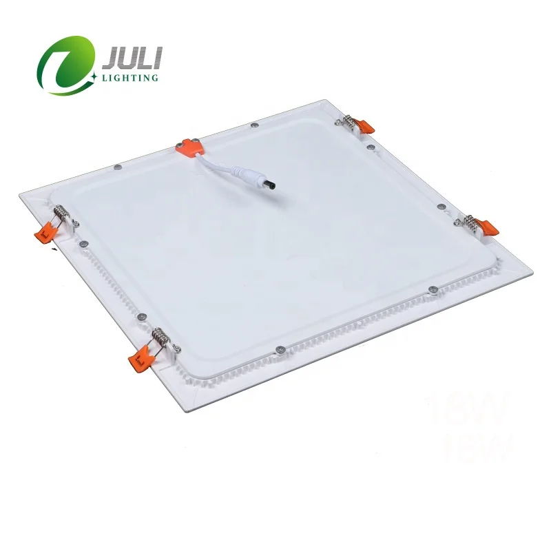 Ultra thin Square Led Panel Light 18W Flat Led Downlight Ceiling For Indoor Lighting
