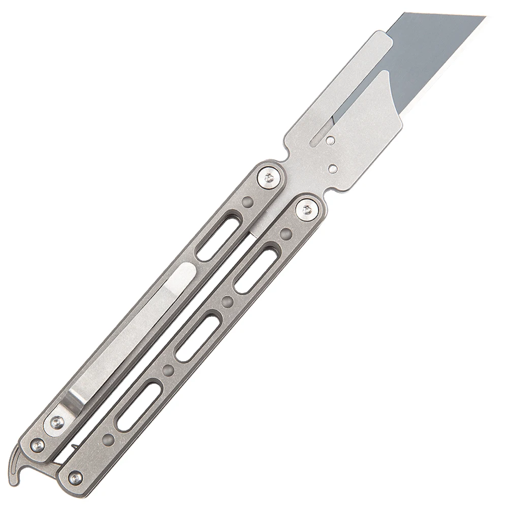 Универсальный нож из титанового сплава многофункциональный карманный нож ручной работы нож для резки ковров Сменное лезвие