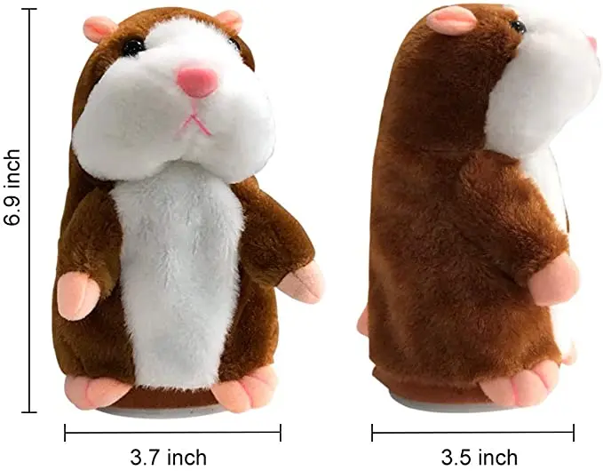 YIWU AULLAN Hot selling good quality  learn to speak  record Plush Interactive Hamster Toys