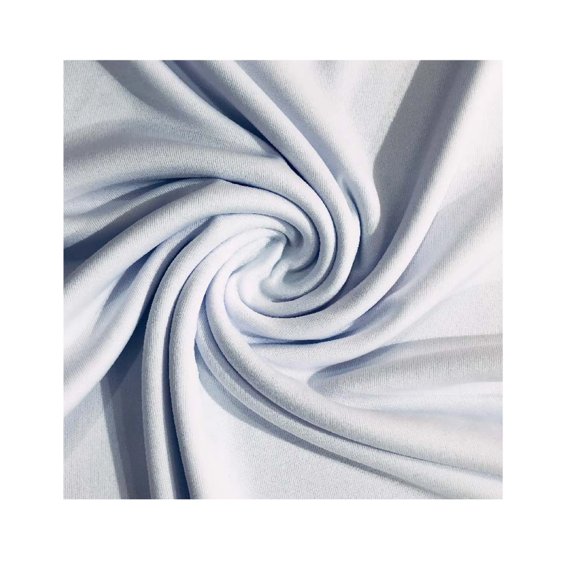Custom Bulk Price Soft Grey Cloth Cotton Polyester White Knit Greige Fabric Textile Raw Material For Kids Clothing Garment