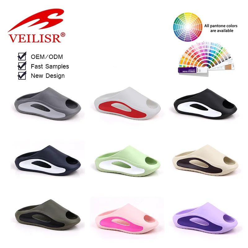 Comfortable Custom Logo Slippers Mens Print Logo Brand Sandals Unisex Printed Men Slides Chancletas De Hombre Slippers For Men