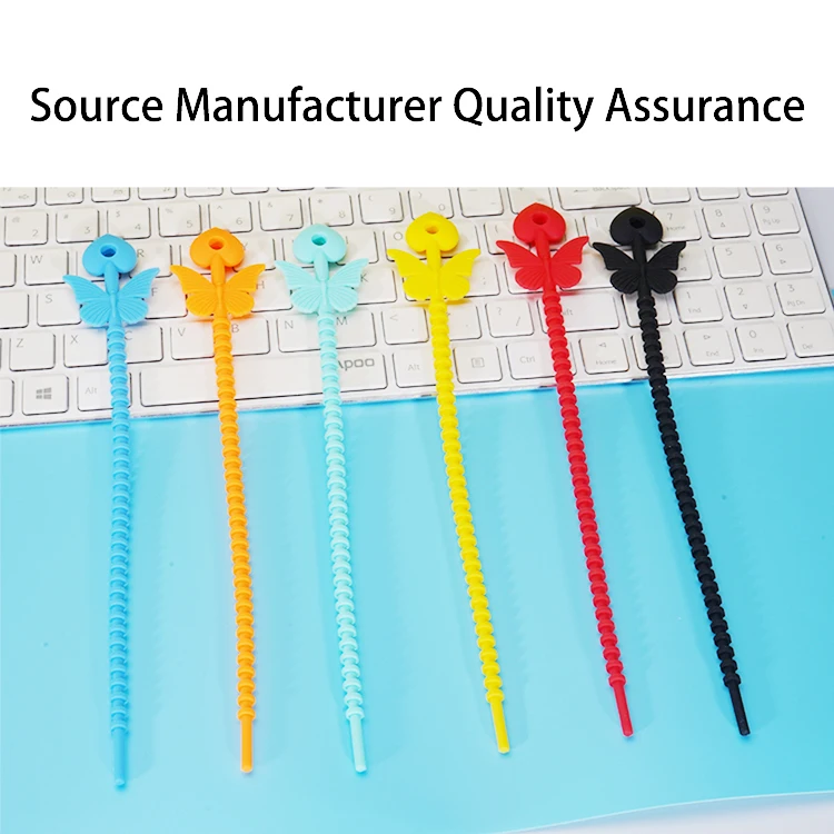 Wholesale Multi-functional Reusable Silicone Packing Ties  Silicone Hanging Rope Anti-Lost Hand Rope