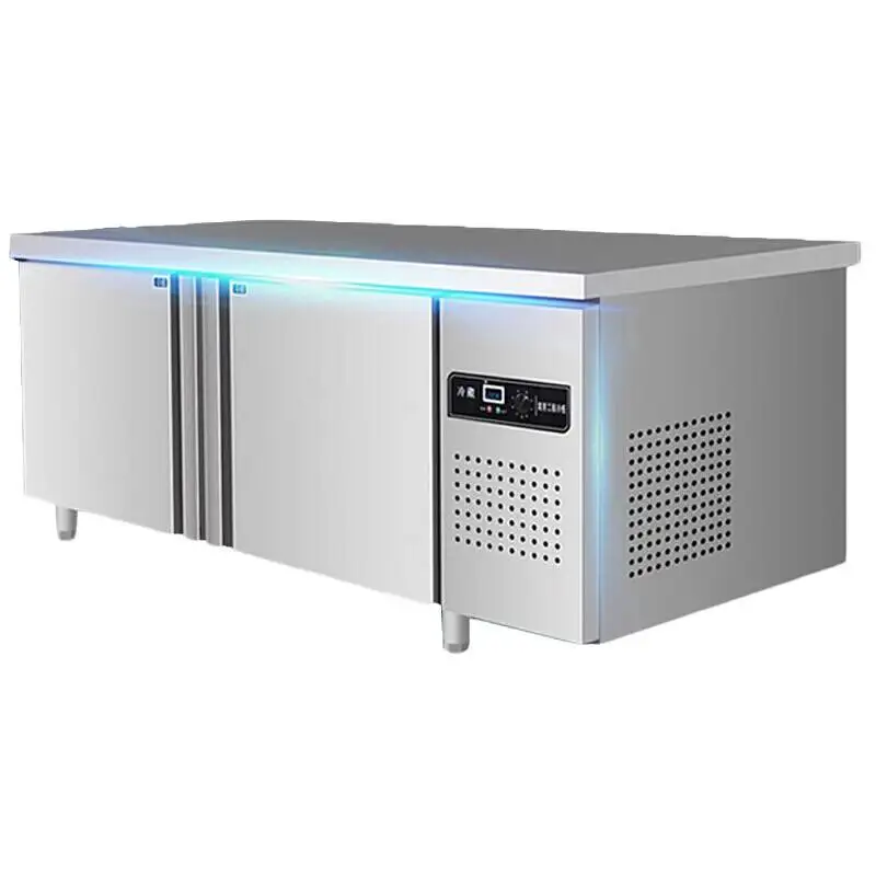 Under counter refrigerator table top freezer with Pizza Table horizontal freezers