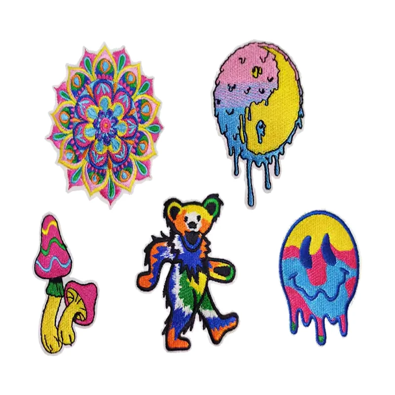 China Factory Customized Embroidery Embroidered  Child Patches Custom Embroidery Iron Embroidered Patch