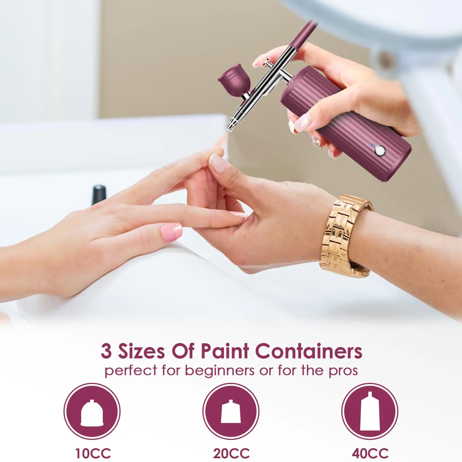 Beautiful And Fashionable Decoration Cordless Spray Gun For Cosmetic Decoration Cake Decoration