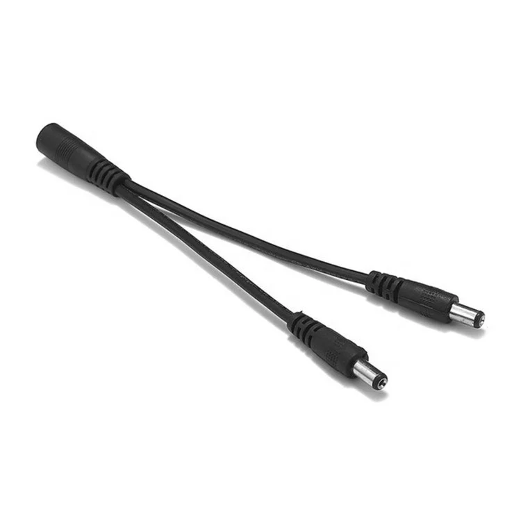 5.5*2.1mm DC Splitter Cable 1 Female To 2 Male Ways Jack Power DC Cable DC Connector Wire for LED Strip Light