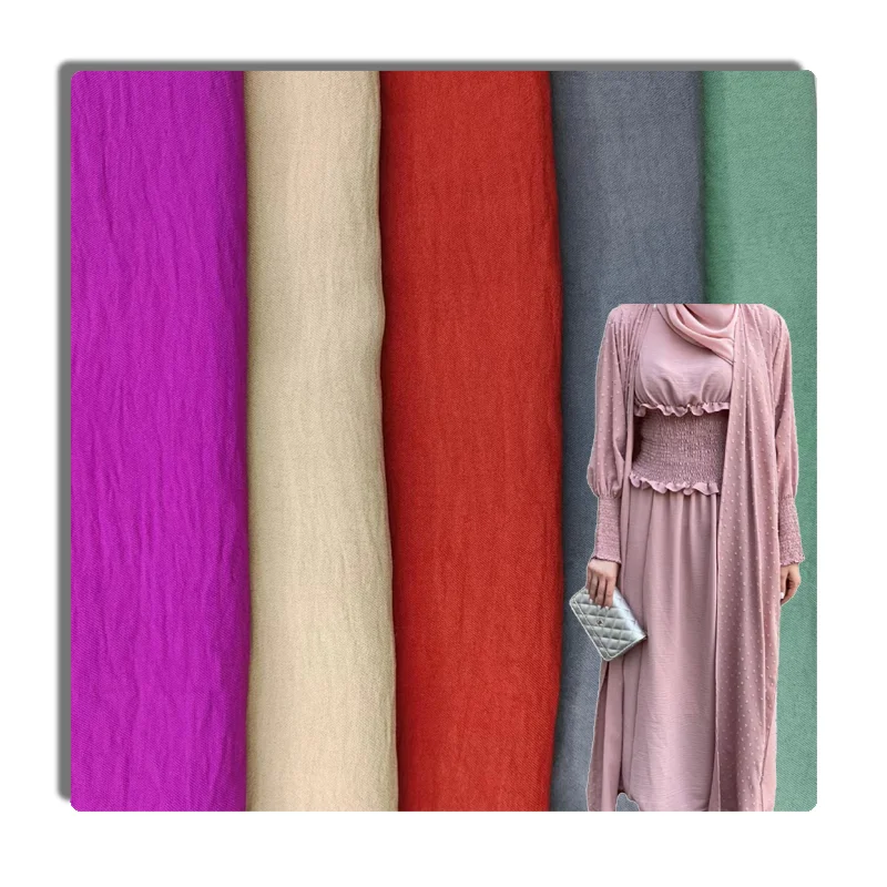 CEY 100% Polyester Airflow Crepe Fabric